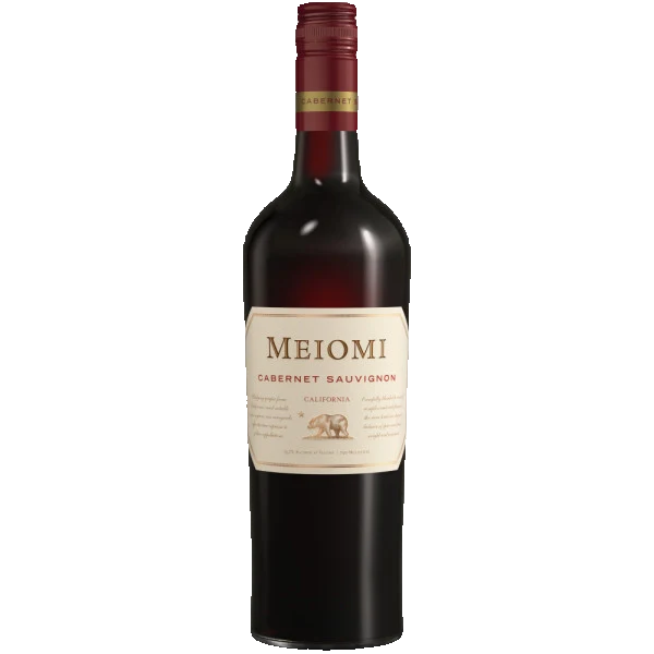 meiomi cabernet wine bottle front original label cutout