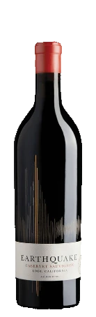 michael david earthquake cabernet original wine bottle isolated on clean background