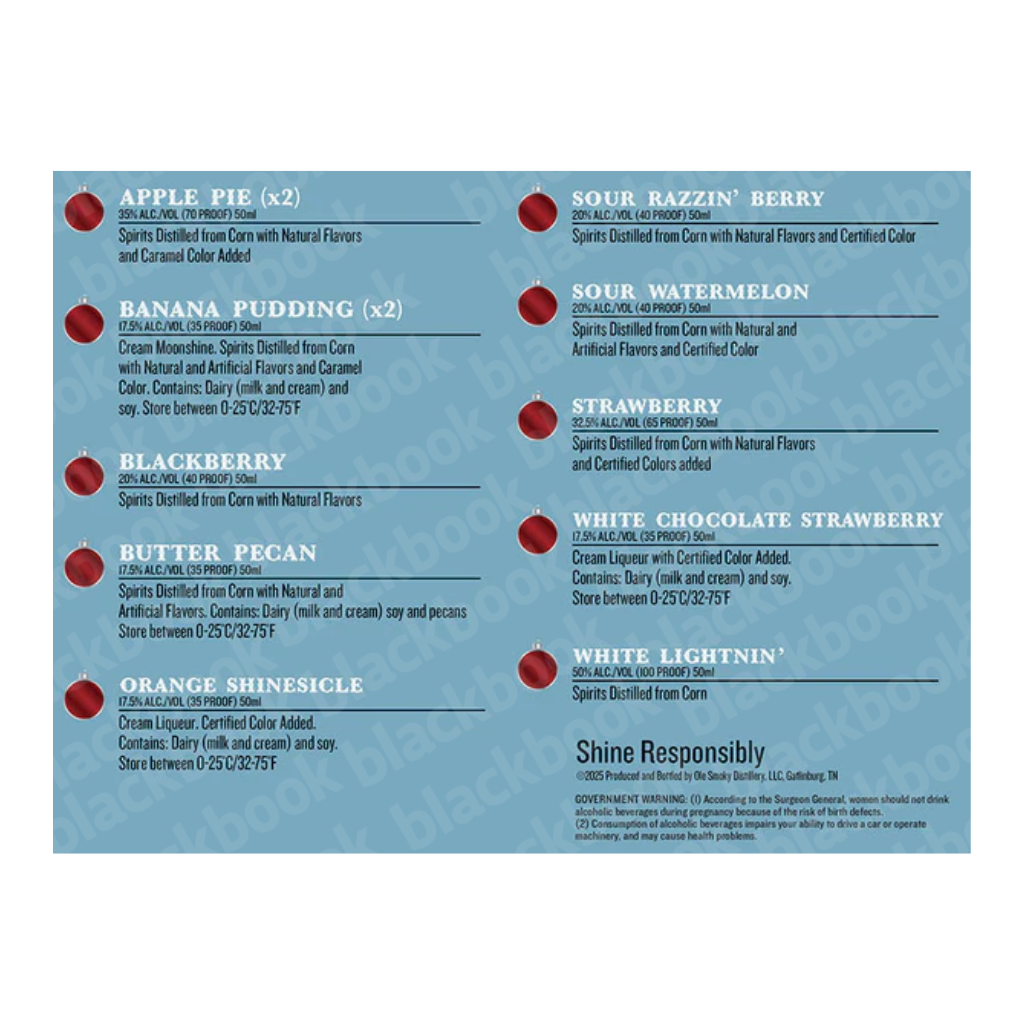 Ole Smoky 12 Days of Moonshine – 12 x 50ml Gift Set