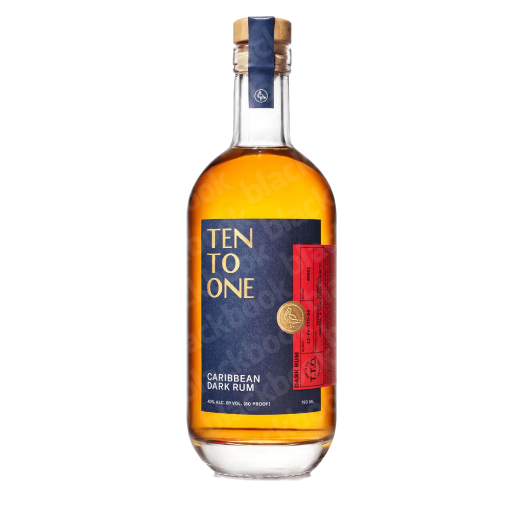 Ten To One Caribbean Dark Rum 750ml bottle – premium Caribbean dark rum – available to buy online from blackbook