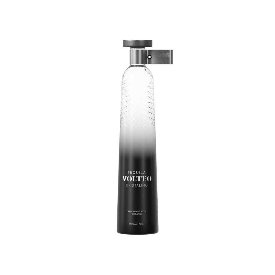 Volteo Cristalino Reposado Tequila 750ml — exact original official manufacturer bottle on transparent background