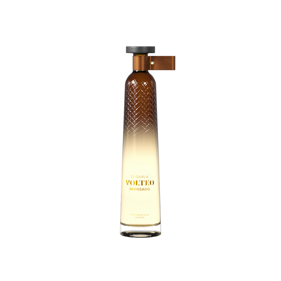 Volteo Reposado Tequila 750ml — exact original official manufacturer bottle on transparent background